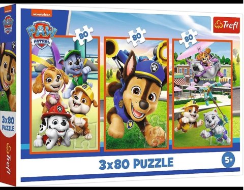 Puzzle 3x80 Psia zgraja TREFL 34886 TR