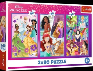 Puzzle 3x80el Księżniczki i Przyjaciele TREFL 34884 TR