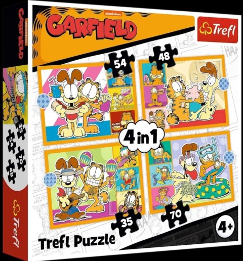 Puzzle 4w1 Garfield TREFL 34673
