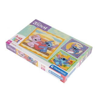 Puzzle Clementoni 3x48 elementów Super Kolor Stitch 25062