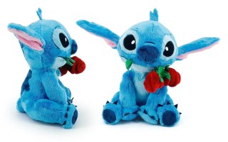 Disney Stitch z różą, 25 cm