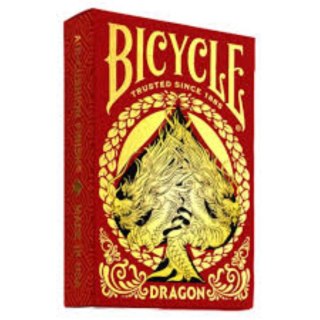 Karty do gry 55 Bicycle Dragon Red CARTAMUNDI 10043598