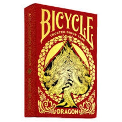 Karty do gry 55 Bicycle Dragon Red CARTAMUNDI 10043598