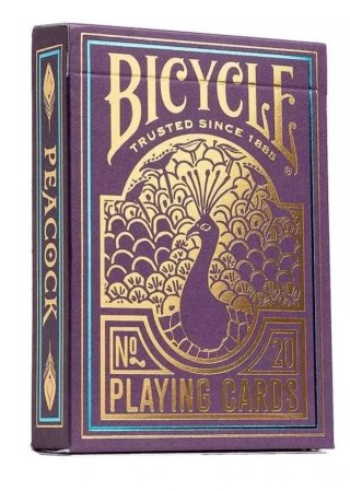 Karty do gry 55 Bicycle Peacock Purple Europe CARTAMUNDI 10044808