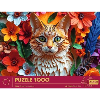 Puzzle 1000 elementów Jubileusz Kot TREFL 40040 TR