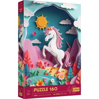 Puzzle 160 elementów Paper Art Jednorożec TREFL 40047 TR