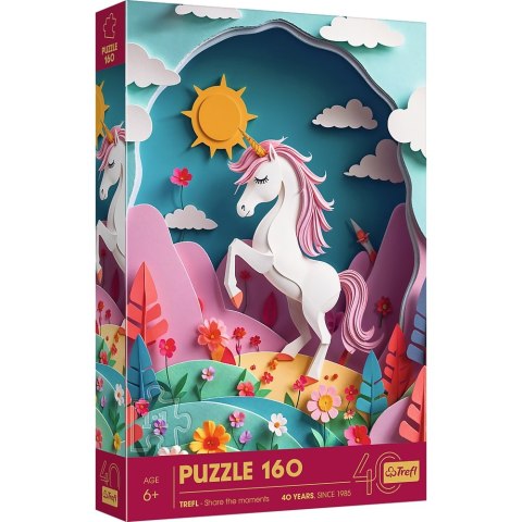 Puzzle 160 elementów Paper Art Jednorożec TREFL 40047 TR