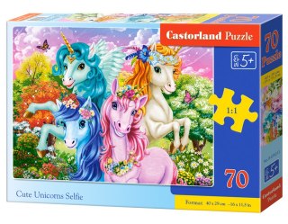 Puzzle 70 el. Cute Unicorns Selfie CASTORLAND B-070213