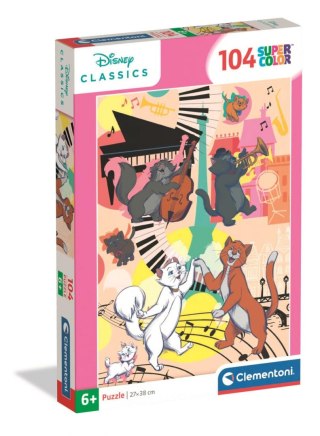 Puzzle Clementoni 104 Elementy Super Color Aristocats 25048