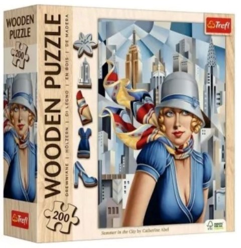 Puzzle drewniane 200el Lato w mieście TREFL 20251 TR
