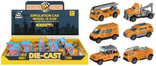 Auto ciężarowe metalowe 8cm mix MEGA CREATIVE 568716