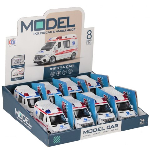 Auto ratunkowe 15cm światło/dźwięk MEGA CREATIVE 568801