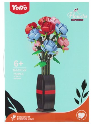 Klocki konstrukcyjne Kwiaty 756 szt. MEGA CREATIVE 567501