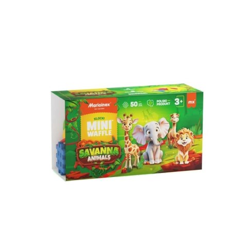 Klocki konstrukcyjne wafle mini 50el Sawanna MARIOINEX 907078