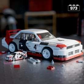 MEGA Hot Wheels Audi 90 Quattro IMSA GTO Kolekcjonerski pojazd Zestaw klocków HRY20 PUD6
