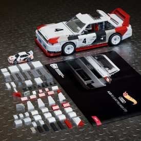 MEGA Hot Wheels Audi 90 Quattro IMSA GTO Kolekcjonerski pojazd Zestaw klocków HRY20 PUD6