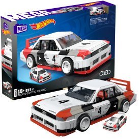 MEGA Hot Wheels Audi 90 Quattro IMSA GTO Kolekcjonerski pojazd Zestaw klocków HRY20 PUD6