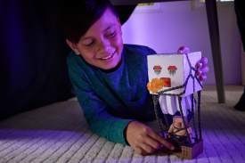 Mattel Minecraft Movie Atakujący Ghast z pociskiem JFB69