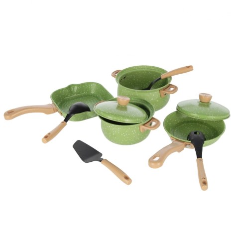 Naczynia kuchenne metalowe zielone MEGA CREATIVE 568596