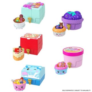 Polly Pocket Przekąski niespodzianki Mały zestaw kompaktowy i pojazd Asortyment JCR44 W8