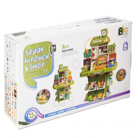 Sklep i Kuchnia z kranem 2w1 z akcesoriami MEGA CREATIVE 568402
