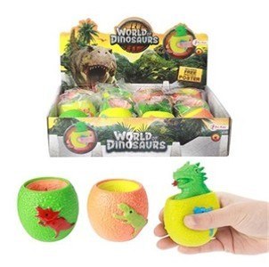 ZAB WYCISKANA DINOZAUR 7CM MIX3 DISPL12