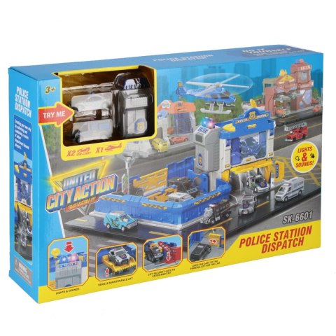 Parking Policja z akcesoriami metalowy MEGA CREATIVE 569341