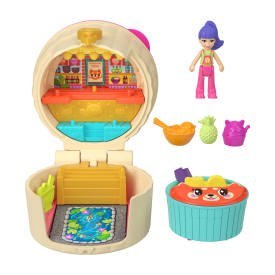 Polly Pocket Przekąski niespodzianki Mały zestaw kompaktowy i pojazd Asortyment JCR44 W8