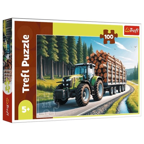 Puzzle 100el Ciągnik lesny TREFL 16493 TR