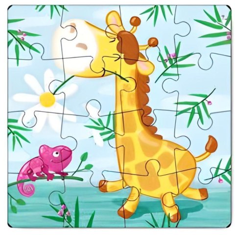 Puzzle 16 elementów Żyrafa MAKSIK DOB0163