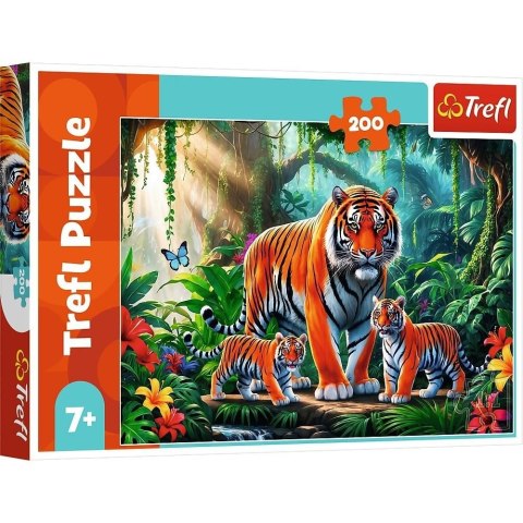 Puzzle 200 elementów Tygrysie Zwyczaje TREFL 13330 TR