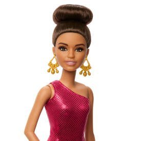 Barbie Tancerka Lalka modowa z brązowymi włosami upiętymi w kok JFR09