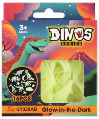 Dekoracja ścienna fluo Dino MEGA CREATIVE 570931