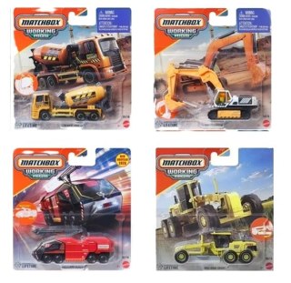 Matchbox pojazdy budowlane ruchome elementy mix JCY27 WB6