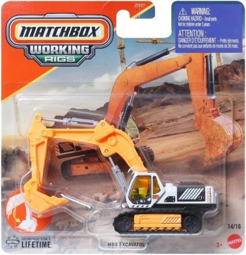 Matchbox pojazdy budowlane ruchome elementy mix JCY27 WB6