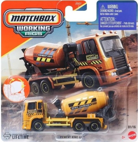 Matchbox pojazdy budowlane ruchome elementy mix JCY27 WB6