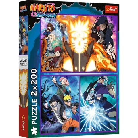 Puzzle 2x200 elementów Ninja z Wioski TREFL 13333 TR