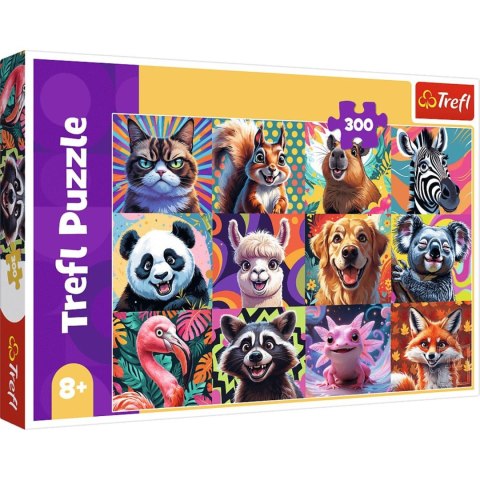 Puzzle 300el Zabawne portrety zwierząt TREFL 23030 TR