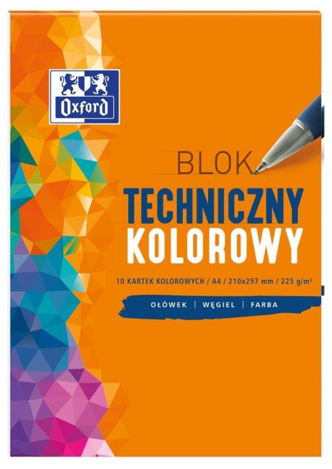 BLOK TECHNICZNY OXFORD A3 10K 225G KOLOR