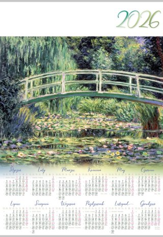 Kalendarz planszowy A1 Monet pud.A 10 LUCRUM PL11-A1