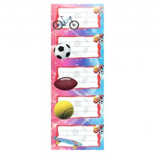 Naklejki na zeszyt 5 szt. op.2 listki POLSYR 130930