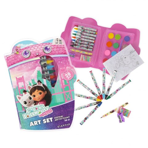 Zestaw artystyczny 28 elemntów Gabby s Dollhouse the Movie STARPAK 563075