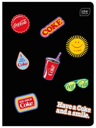 Zeszyt A5 32 kolorowa linia 70 g Mat UV Coca-Cola Interdruk