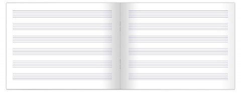 Zeszyt do nut Oxford A5 16 kartek w pięciolinię