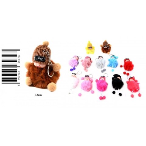 Brelok pluszowy Lalka 13 cm op.12 szt. MIDEX D43099 MID