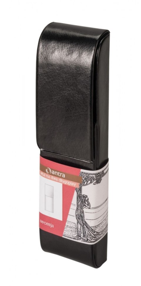 ETUI NA DLUGOPISY CZARNE ECO SKORA