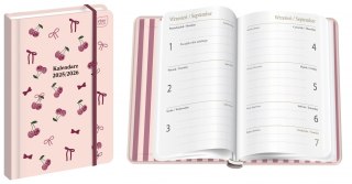 Kalendarz szkolny A6 192 oprawa twarda Cherries Interdruk