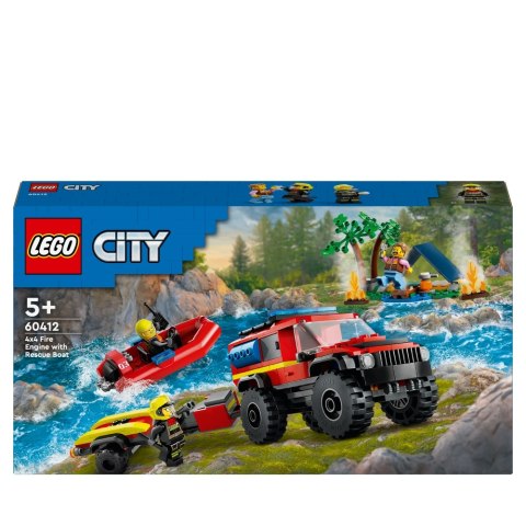 Klocki konstrukcyjne LEGO 60412 CITY Terenowy wóz strażacki LEGO 60412