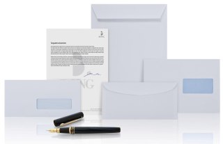 Koperta C5 samoklejąca okno prawe środek B-Mail biała BONG 3870