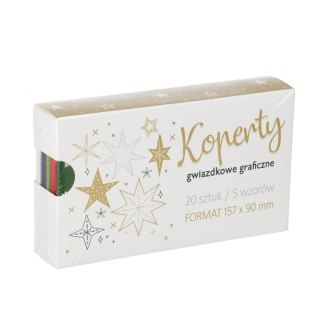 Koperta mix kolor op20szt Boże Narodzenie POL MAK KP01-BN